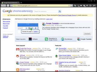 Installer des extensions Google Chrome sur SRWare Iron ou Chromium