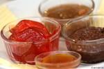 Confitures_rhubarbe__coings__chocolat___tartiner_et_miel