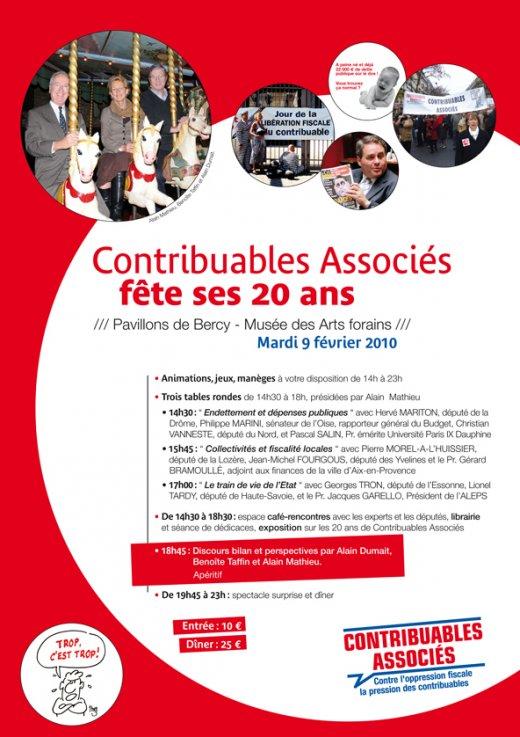 Contribuables Associés fête ses 20 ans Contribuables Associés fête ses 20 ans