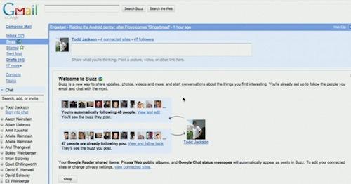 google buzz 3 Google Buzz, le virage social de Gmail