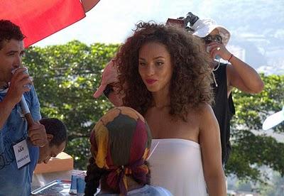 Behind the scenes of Alicia Keys video shoot 