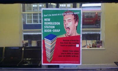 Bienvenue à la Station Wimbledon : ici, on offre des livres