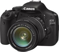 Le Canon EOS 550D (ou Rebel T2i), entre Canon EOS 500D et Canon EOS 7D