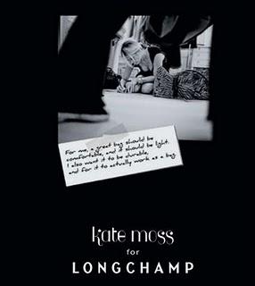 La ligne de Kate Moss pour Lonchamp demain en boutique !