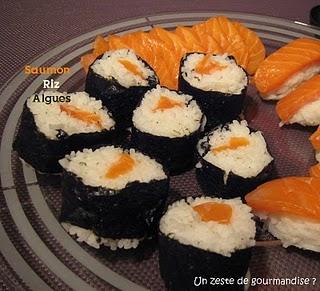 Makis, Sashimis et Sushis au saumon
