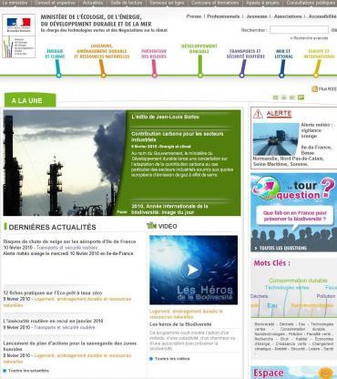 Découvrez le nouveau site internet du ministère de l'Ecologie