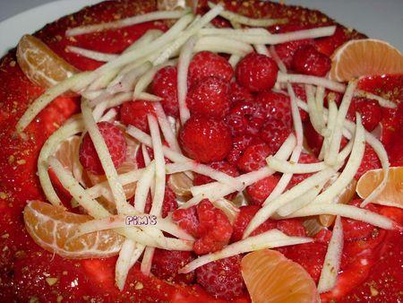 Couronne au nougat et aux fruits pr_sentation