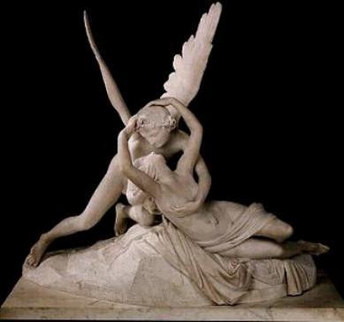 Antonio Canova, Psyché et l'amour, 1793, Louvre.Je sais, ...