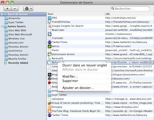 chrome mac 1 Google Chrome Mac: les modules et le gestionnaire de favoris sont enfin ajoutés