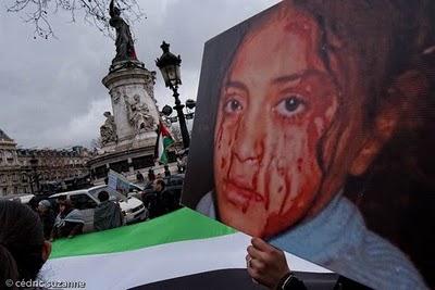 Une marche pour Gaza de la République à l'Opéra Une marche pour Gaza de la République à l'Opéra