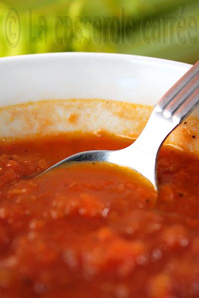 Soupe de tomate rouge