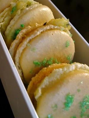 Les mac'lime ou macarons citron basilic Les mac'lime ou macarons citron basilic