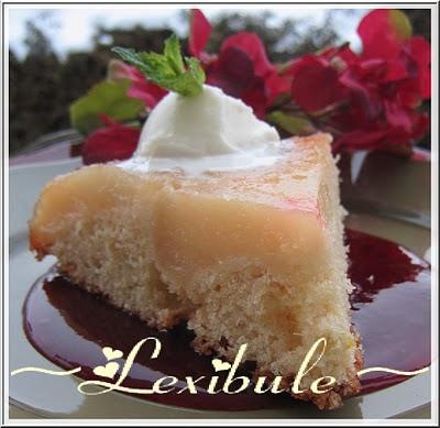 Gâteau renversé aux poires et au gingembre Gâteau renversé aux poires et au gingembre