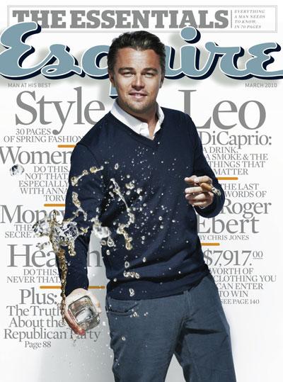 Leonardo DiCaprio à la Une d'Esquire
