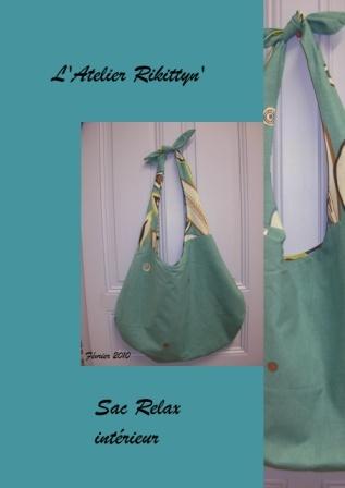 Bientôt le printemps ! Sac Relax turquoise
