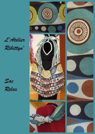 Bientôt le printemps ! Sac Relax turquoise