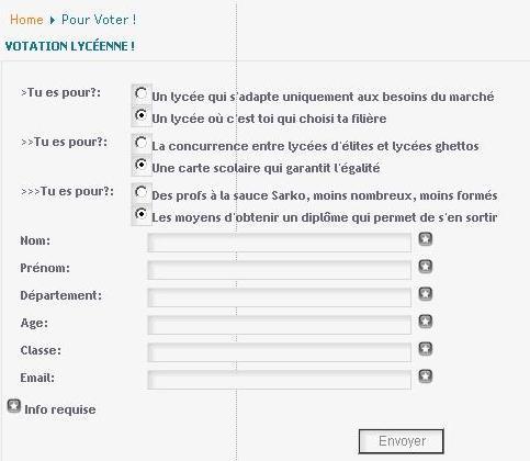 La tartufferie de la votation citoyenne lycéenne La tartufferie de la votation citoyenne lycéenne