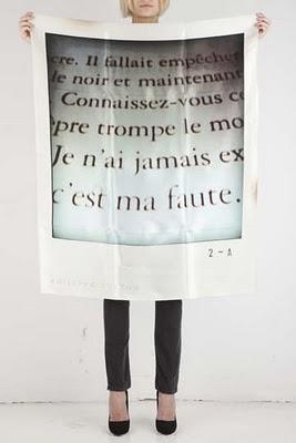 PICTURE ME:Les foulards polaroid de Philippe Roucou