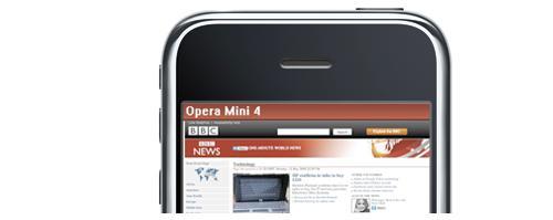 Opera Mini sur iPhone
