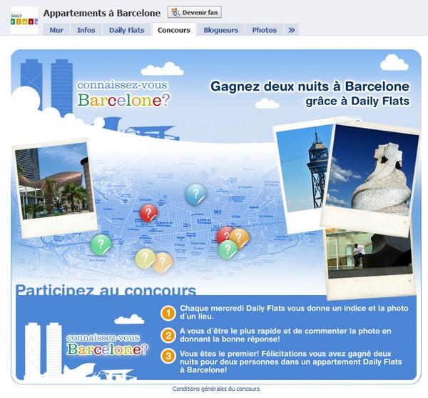 La pub du jour : Un commentaire sur Facebook, et vous voilà à Barcelone ! buzz facebook