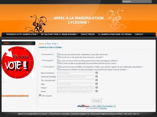 Votation lycéenne : Petit traité de manipulation à l'intention des lycéens Votation lycéenne : Petit traité de manipulation à l'intention des lycéens