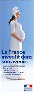 Grand emprunt : Marianne enceinte... d'un troll ? Grand emprunt, Marianne enceinte - campagne de pub du gouvernement