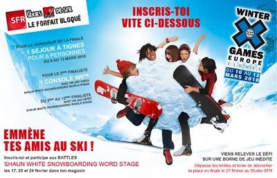 SFR lance les Battles Shaun White Snowboarding