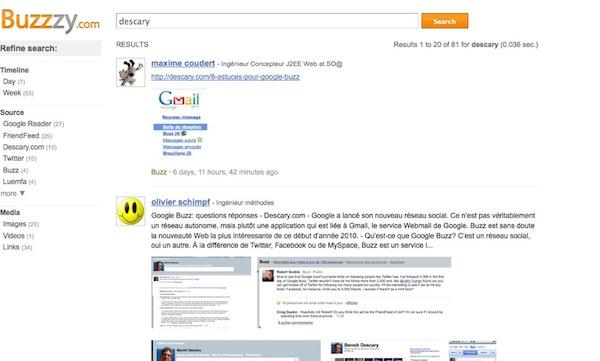 buzzzy buzzzy Buzzzy: Faites une recherche sur Google Buzz sans posséder de compte