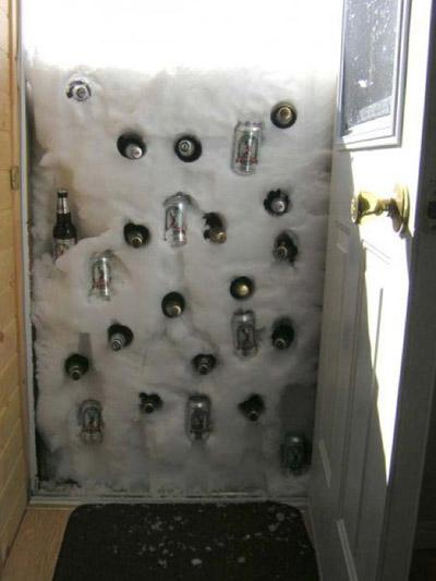 réfrigérateur à bière en neige 