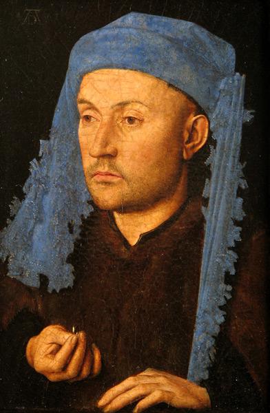 Van Eyck - L'Homme au chaperon bleu, vers 1430