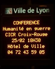 Lyon L'humanité Guerre pour semaine mairie