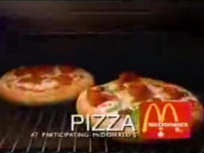 La salope du jour: la pizza McDo.