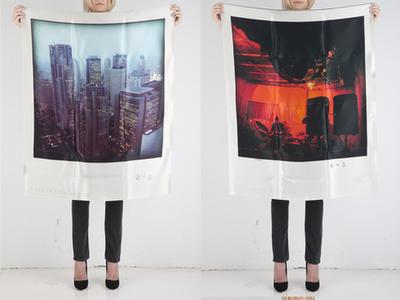 POLAROID SCARVES by PHILIPPE ROUCOU