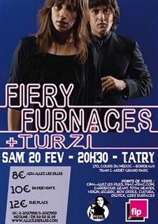 Compte-rendu du concert de Turzi et The Fiery Furnaces, le 20/02 à l'Espace Tatry (Bordeaux) Compte-rendu du concert de Turzi et The Fiery Furnaces, le 20/02 à l'Espace Tatry (Bordeaux)