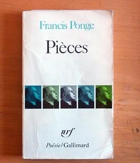 Francis Ponge, Pièces