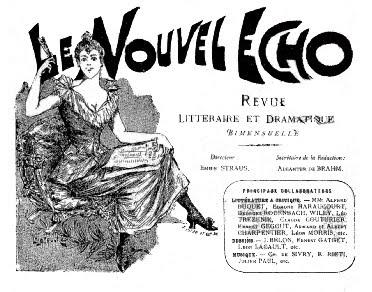 Le Chat Noir dans Le Nouvel Echo,  Alcanter de Brahm au Chat Noir.
