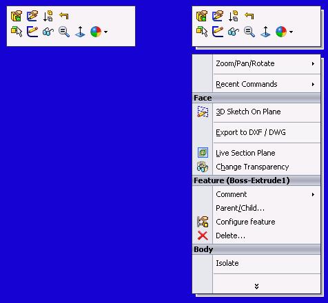 Technical Tip: SolidWorks Context Toolbars