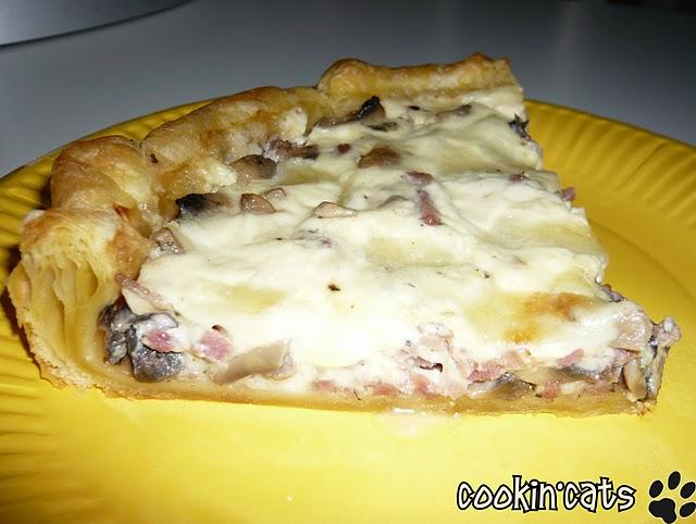 TARTE CHAMPIGNONS MOZZARELLA