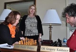 Le match entre Judith Polgar et Gregory Kaidanov © site officiel