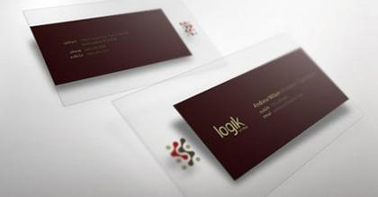 transparent2 carte de visite PVC transparent