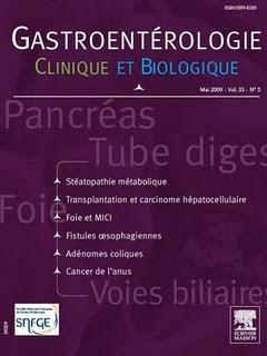 Gastroentérologie Clinique et Biologique 2009.