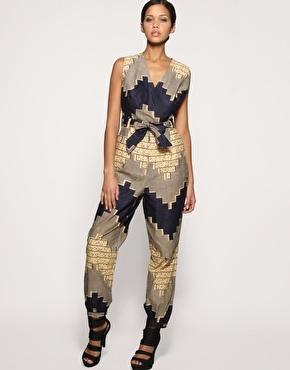 ASOS AFRICA Printed Jumpsuit