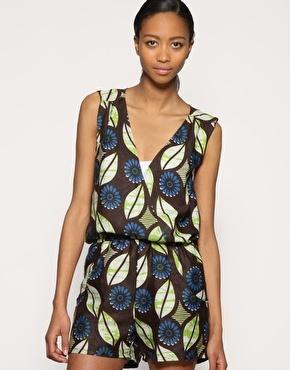 ASOS AFRICA Printed Playsuit