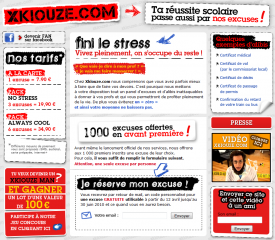 Besoin d'excuses pour justifier un oublie de devoir : Xkiouze.com Besoin d'excuses pour justifier un oublie de devoir : Xkiouze.com