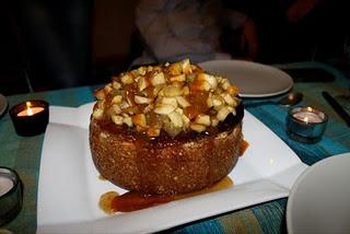 Cheesecake compotée de pomme, caramel, tonka