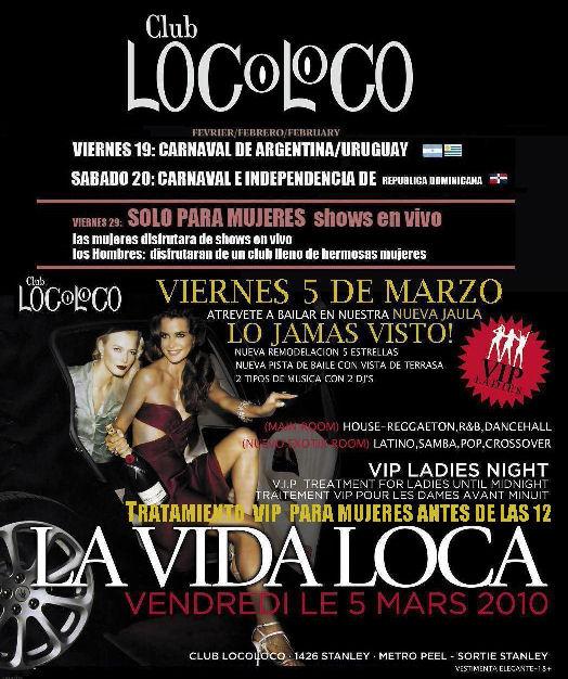 Vendredi 5 mars 2010 - La vida Loca