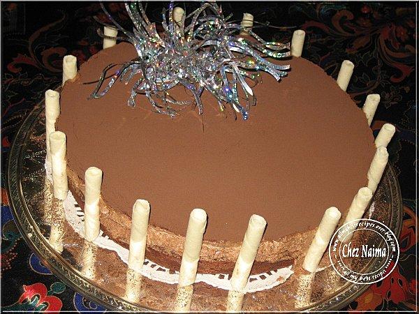Entremet brownie et mousse au chocolat ..... Une vraie tuerie entremet.jpg