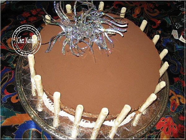 Entremet brownie et mousse au chocolat ..... Une vraie tuerie entremet1.jpg