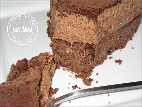 Entremet brownie et mousse au chocolat ..... Une vraie tuerie entremet7.jpg