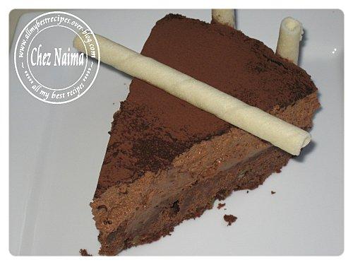 Entremet brownie et mousse au chocolat ..... Une vraie tuerie entremet6.jpg